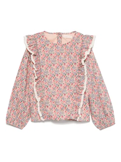 Louise Misha Kids' Tubi Blouse In Pink