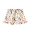 Louise Misha Vallaloid Floral Cotton Voile Shorts In Cream Rosa Festa