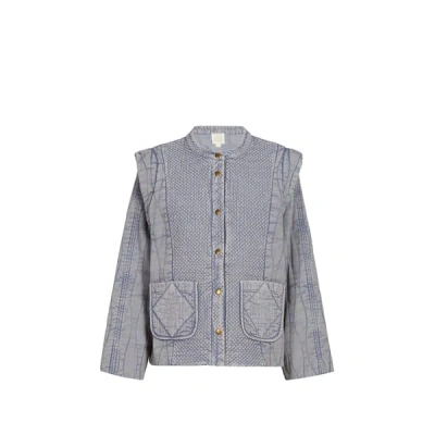 Louise Misha Veste En Jean Matelassage Surpiqué