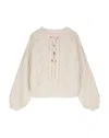Louise Misha Women's Cozy Beja Sweater In Cream In White