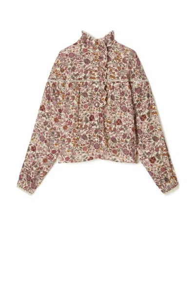 Louise Misha Women's Lisoo Blouse In Cream Savage Garden In Multi