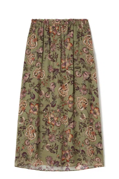 Louise Misha Women's Yunga Skirt In Khaki Tropical Loon In Multi