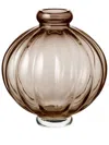 Louise Roe Balloon 01 Glass Vase (25cm) In Brown