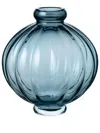 Louise Roe Balloon 01 Glass Vase (25cm) In Blue
