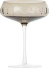 Louise Roe Brown Single Cut Champagne Coupe