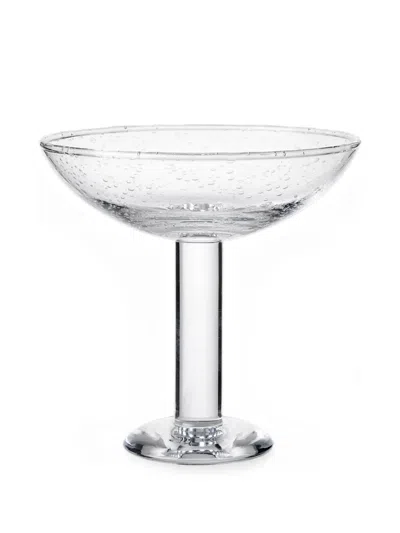 Louise Roe Bubble Glass Champagne Coupe In Transparent