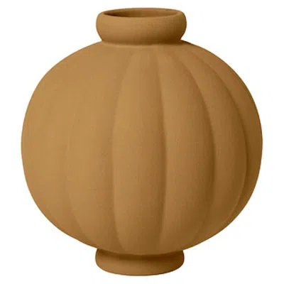 Pre-owned Louise Roe Contemporary 'balloon Vase 01' By , Sanded Ocker In Brown
