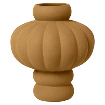Pre-owned Louise Roe Contemporary 'balloon Vase 02' By , Sanded Ocker In Brown