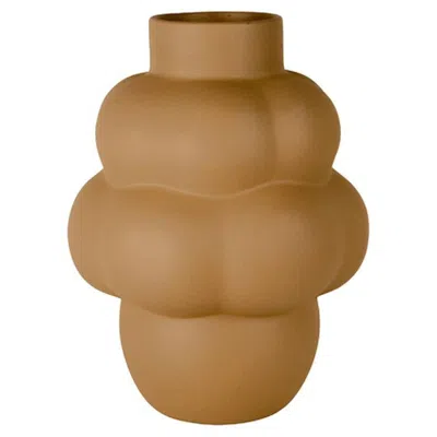 Pre-owned Louise Roe Contemporary 'balloon Vase 04' By , Sanded Ocker In Brown