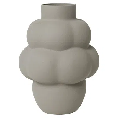 Pre-owned Louise Roe Contemporary 'balloon Vase 04 Grande Grey' By  In Transparent