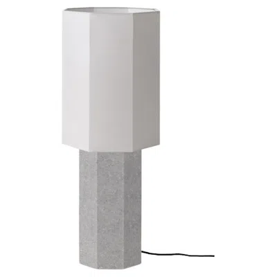 Pre-owned Louise Roe Contemporary Marble Lamp 'eight Over Eight', Large, Full Grey In Gray