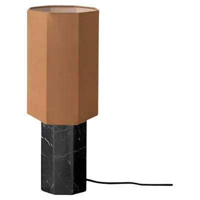 Pre-owned Louise Roe Contemporary Marble Lamp 'eight Over Eight', Small, Black / Ocher