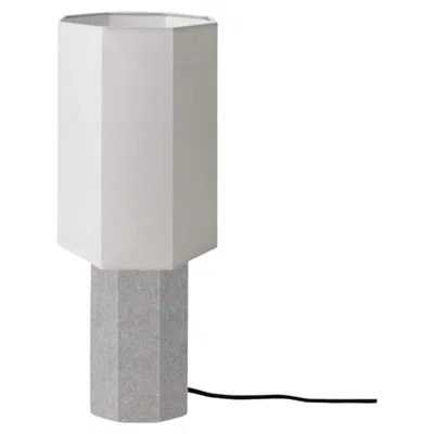 Pre-owned Louise Roe Contemporary Marble Lamp 'eight Over Eight', Small, Full Grey In Gray
