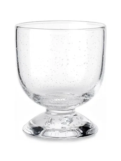 Louise Roe Bubble-effect Footed Glass In White