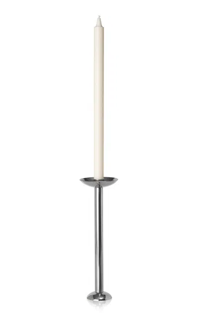 Louise Roe - Metal Champagne Candle Holder Tall - Silver