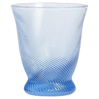 Pre-owned Louise Roe Spiral Tumbler (set Of 4) In Blue