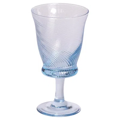 Pre-owned Louise Roe Spiral Wine Glasses (set Of 4) In Purple