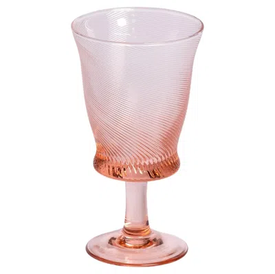 Pre-owned Louise Roe Spiral Wine Glasses (set Of 4) In Sand