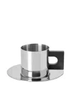 Louise Roe Sr Cup And Saucer Set In Silver