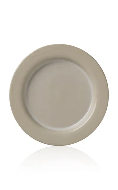 Louise Roe - S.r. Hand Turned Ceramic; Dinner Plate - White
