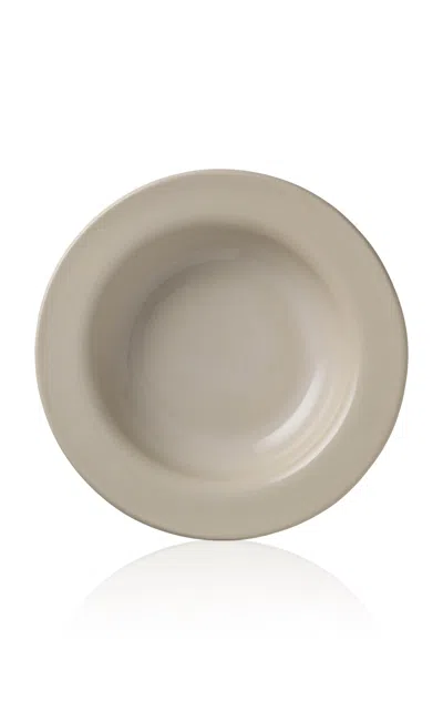 Louise Roe - S.r. Hand Turned Ceramic; Large Shallow Bowl - White