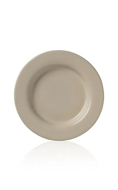 Louise Roe - S.r. Hand Turned Ceramic; Lunch Plate - White