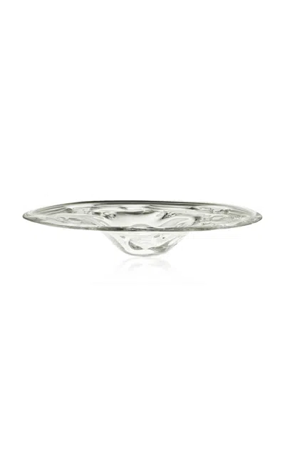 Louise Roe - Sr Vintage Glass Tray Clear; Deco - Clear