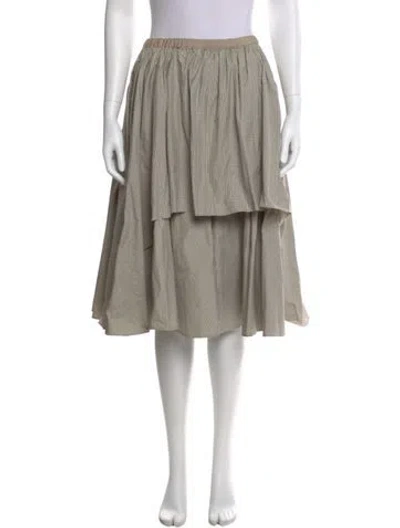 Pre-owned Louiza Babouryan Knee-length Skirt In Neutral