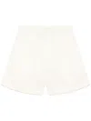 Loulou Studio Light Beige Adonia Shorts In 白色