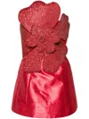 Loulou Studio Anna Karenina Silk Minidress In Red