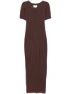 Loulou Studio Aruba Knitted Dress In Brown
