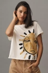 Loulou Avenue X Anthropologie Graphic Tee In White