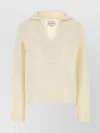 Loulou Studio Loulou Ivory Cotton Blend Bahia Sweater