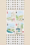 Loulou Baker Watercolor City Playing Cards In Green