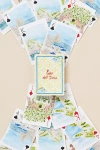 Loulou Baker Watercolor City Playing Cards In Brown