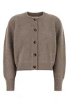 Loulou Studio Loulou Cappuccino Cashmere Bastia Cardigan In Beige