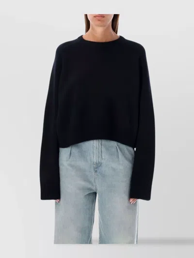 Loulou Studio Bruzzi Cropped Wool And Cashmere-blend Sweater In Multi
