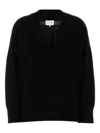 Loulou Studio Loulou Black Cashmere Oversize Sage Sweater In Black