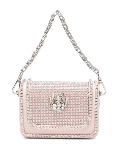 Loulou Studio Crystal-embellished Mini Bag In Pink