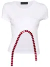 Loulou Studio Crystal-embellished T-shirt In White