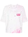 Loulou Studio Crystal-embellished Washed T-shirt In Pink