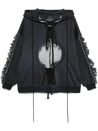 Loulou Studio Cut-out Hoodie In Black