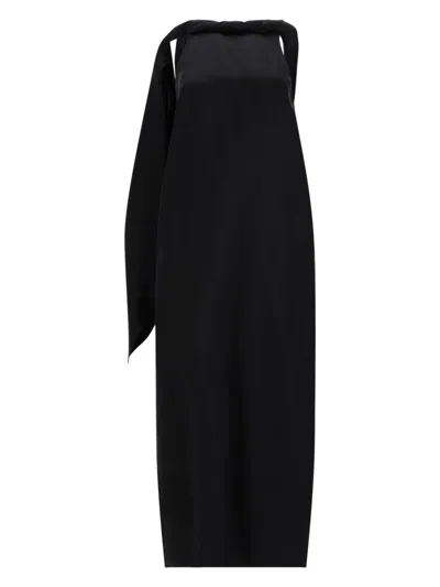Loulou De Saison Abito Midi "susan" In Black