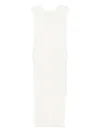 Loulou De Saison Ada Pleated Sleeveless Midi Dress In White