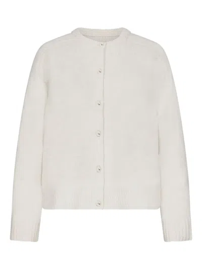 Loulou De Saison Aidar Lds Ribbed Cardigan In White