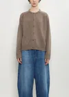 Loulou De Saison Aidar Merino Wool And Cashmere-blend Cardigan In Brown