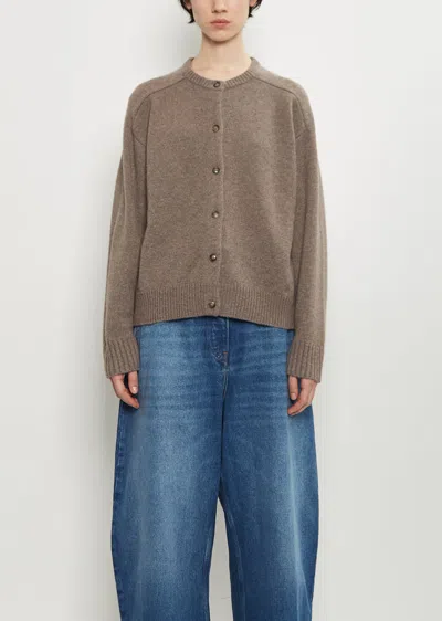 Loulou De Saison Aidar Merino Wool And Cashmere-blend Cardigan In Gray