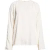 Loulou De Saison Aiza Long Sleeve Top In White