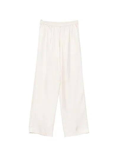 Loulou De Saison Alera Elasticated-waistband Trousers In White