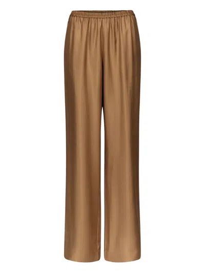 Loulou De Saison Alera Lds Elasticated-waistband Trousers In Brown
